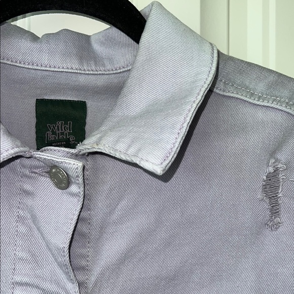 (Up)Cycled Graphic Denim Jacket - Light Purple - Picture 8 of 8